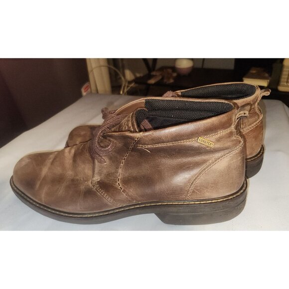 Ecco Mens Distressed Leather Ankle Boots Size 47 With Waterproof Technology - Picture 8 of 16